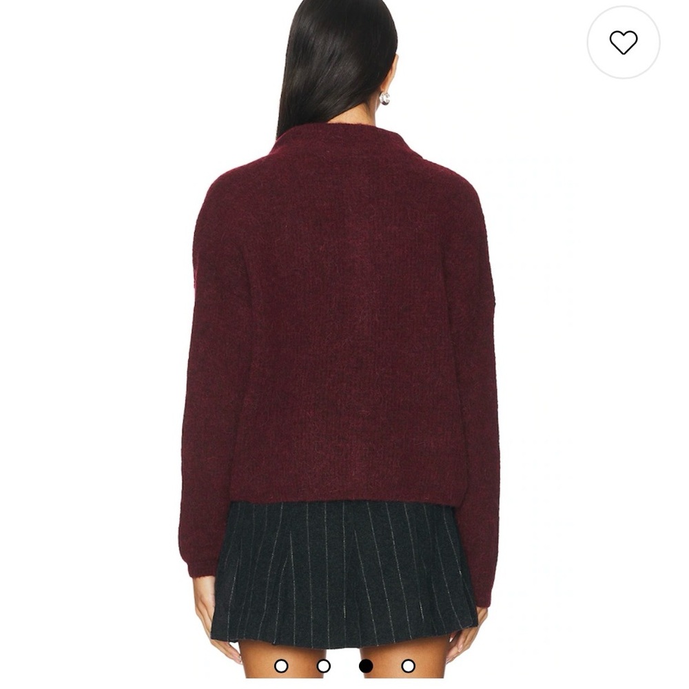 Elegant Maroon Turtleneck Sweater